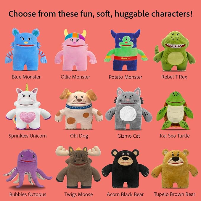 The Tooth Brigade Tooth Fairy Pillow | Stuffed Plush with Large Pocket Mouth for Lost Teeth, Treasures, Prizes - Fun and Interactive Plush, Perfect Kids, Boys, & Girls Gift (Blue Monster)