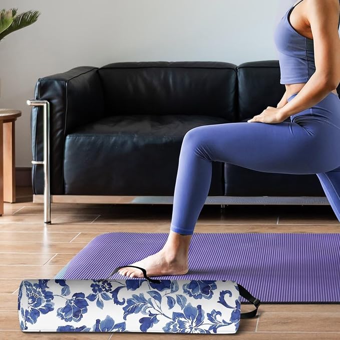 Yoga Mat Bag with Adjustable Shoulder Strap and Handle Zipper, 30in Wide x 6.3in Diameter for Yoga Mat Storage