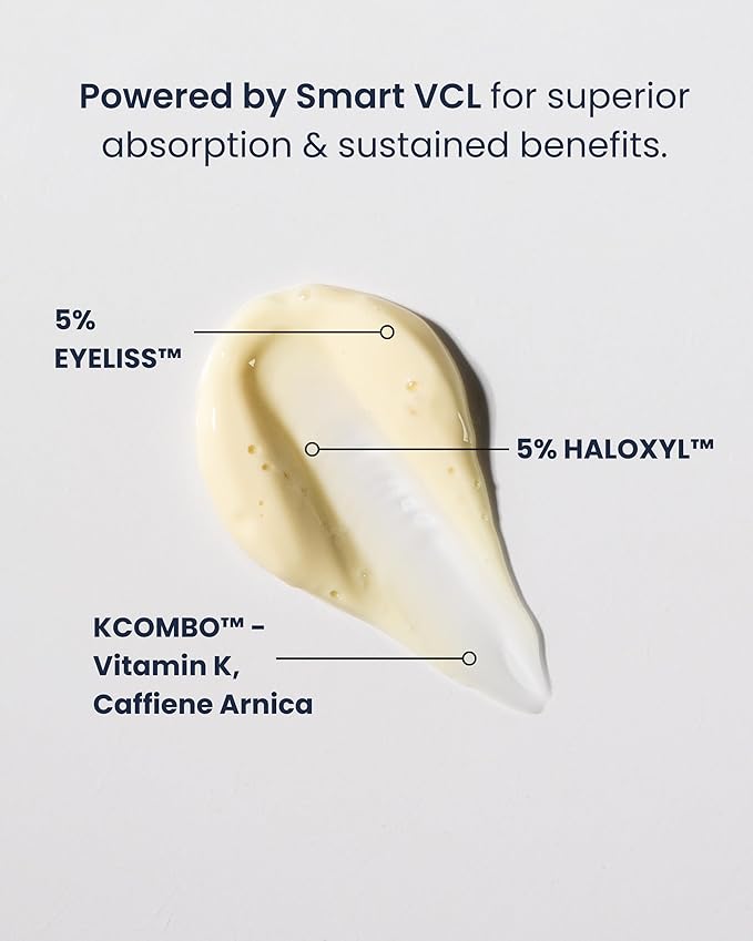 K Super Eye Serum, 0.5 fl oz (15ml) – Vitamin K & Arnica Formula for Dark Circles & Puffiness