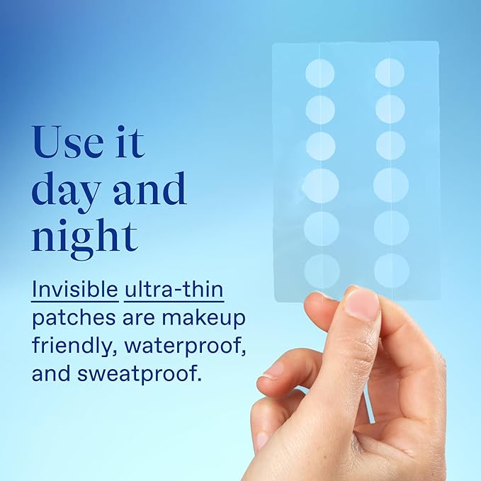 Differin Acne Patches,Pimple Patches for Acne Prone Skin,Formulated with Salicylic Acid and Centella,Fast Triple Action Power Patch for Day & Night,Dermatologist Tested,36 Count (Pack of 12)