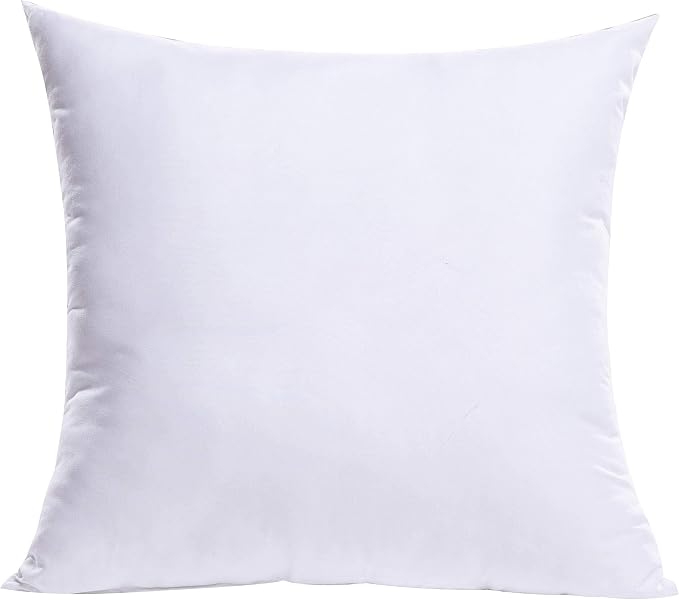 MIULEE 18x18 Inch Throw Pillow Insert for Couch Sofa Bed | Premium Virgin Filling, Soft Brushed Fabric, Decorative Pillow, Lumbar Back and Neck Support