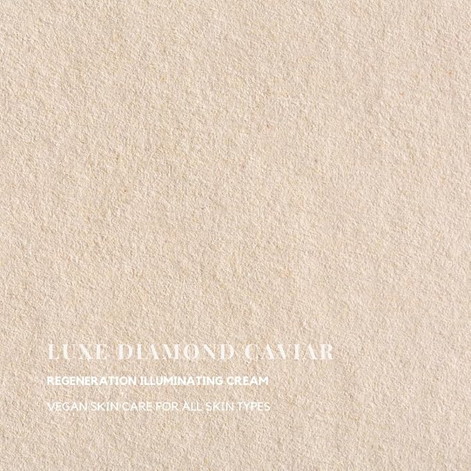 Luxe Diamond Caviar Regeneration Illuminating Cream - Anti-Aging With Caviar Extract Collagen, Anti-Wrinkle Intensive Repairing & Brightening Skin, Dark Spots & Imperfections - Vegan & Paraben-Free