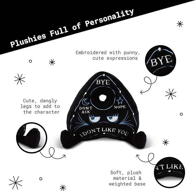 Rest in Plush Collectible – Spooky Cute Stuffed Toy, Soft Halloween Plushie for Collectors, Trick or Treat Gift, Fall Holiday Decoration - Planchette