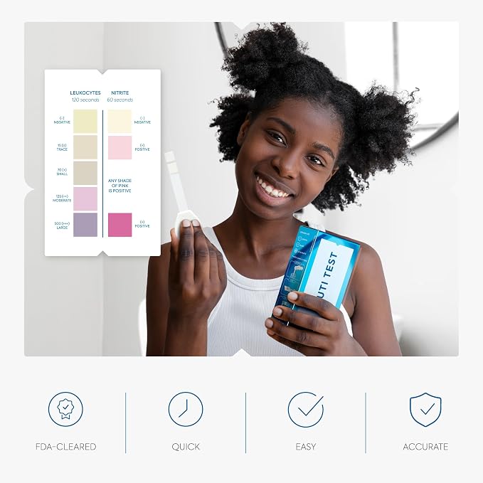 UTI Test Strips [3 Tests] and FSH Menopause Test [2 Tests] - Clinical Grade, Fast and Accurate