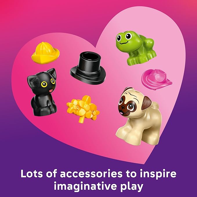 LEGO Friends Pet Accessories Van Building Toy for Girls & Boys - Pretend Play Set for Kids, Ages 6+ - W/Nova & Aliya Minidolls, 3 Pet Figures, & Accessories - Gift Idea for Birthdays - 42678