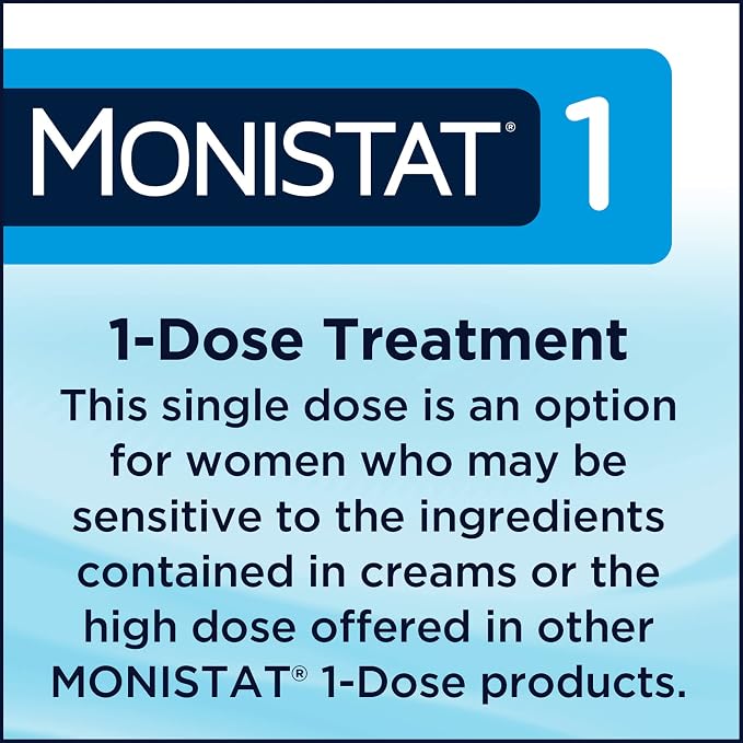 Monistat 1 Day Yeast Infection Treatment, 1 Tioconazole Applicator Feminine Wipes, 12 Count