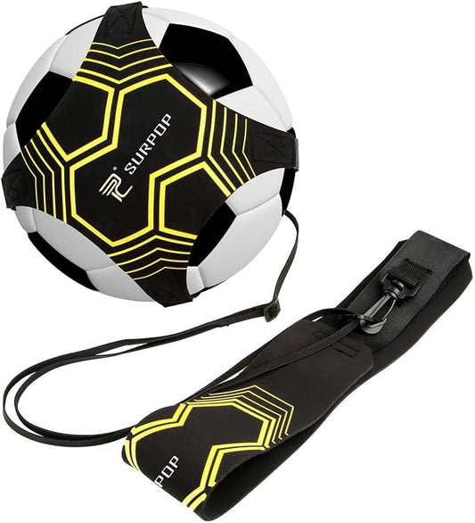 Surpop Soccer/Volleyball/Rugby Trainer, Football Kick Throw Solo Practice Training Aid Control Skills Adjustable Waist Belt for Kids Adults
