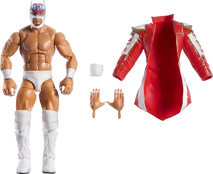 Mattel WWE Elite Action Figure & Accessories, Series #113 6-inch Collectible Dragon Lee with 25 Articulation Points & Swappable Hands