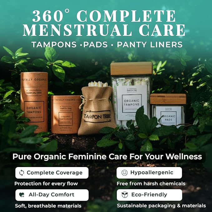 Tampon Tribe Organic Cotton Pads for Women Variety Pack | 28 Absorbent Period Pads with Wings | 100% Organic Cotton, Hypoallergenic, Metal and Chemical-Free with Anti-Leak Edges | 28 Count - Variety