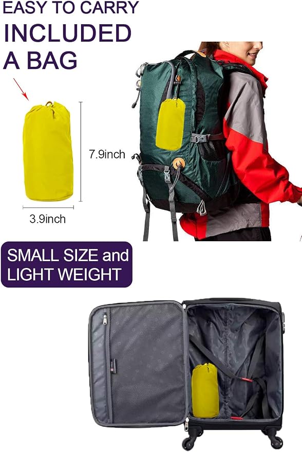 Lomon Women Waterproof Lightweight Rain Jacket Active Outdoor Hooded Raincoat