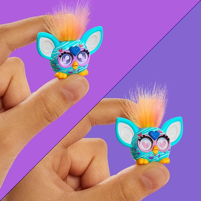 Furby Minis 12 Pack of Tiny Toy Figures, 1 Inch Collectibles, Series 1, Party & Play Food Themes, Ages 5+ (Amazon Exclusive)