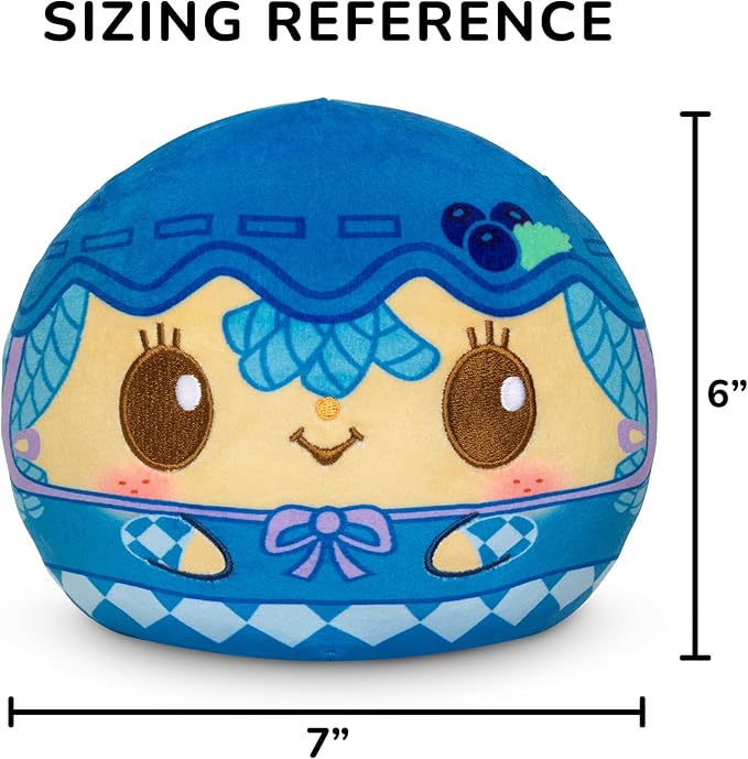 TeeTurtle Strawberry Shortcake Scented Reversible Plush - Blueberry Muffin and Cheesecake Mouse - Cute Kawaii 6" Blueberry Scented Plushie