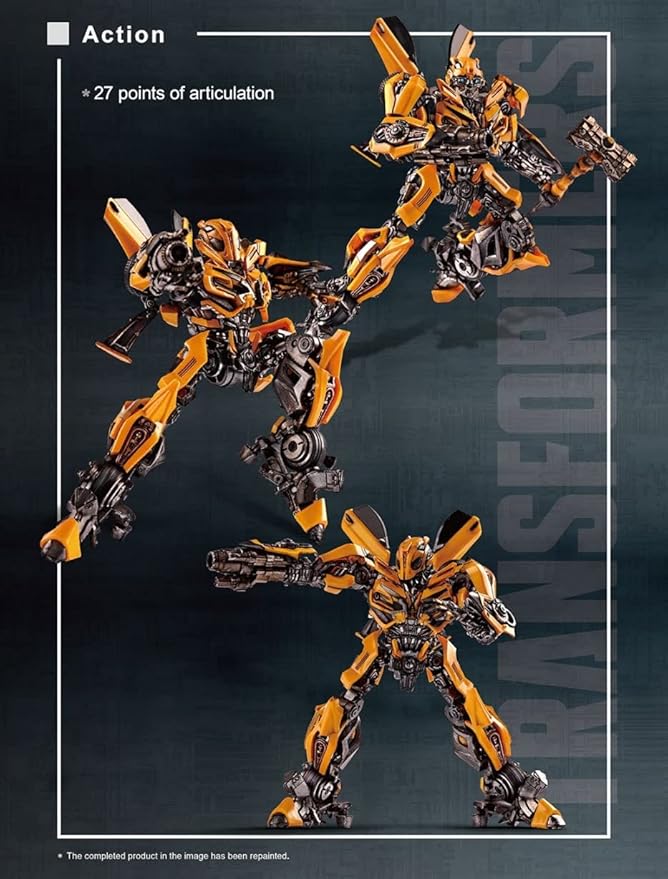 Transformers Bumblebee Camaro Figure Model Kit – Easy to Assemble 3D Articulated Action Pre Painted Collectible Series Toys Hobby 08105