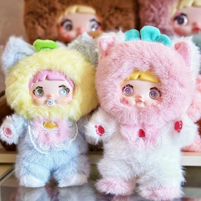 Nommi V3 Interesting Fruits Series Plush Blind Box 6PCs (Set of 6 No Repeat) Cute Figures Collectible Toys Birthday Gifts