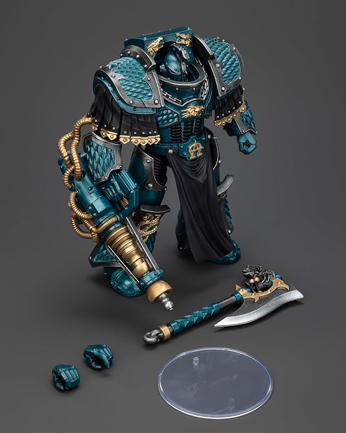 JoyToy 40K Genuine License 1:18 Action Figure, Alpha Legion Lernaean Terminator with Conversion Beam Cannon, 4.96 inch Collectible Action Figures Sets
