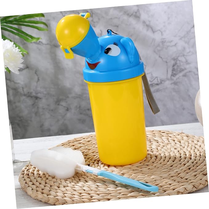 ibasenice Emergency Travel Urinal for Boys Portable Camping Toilet Training Potty Easy to and Girls Pee Trainer Yellow Random Color