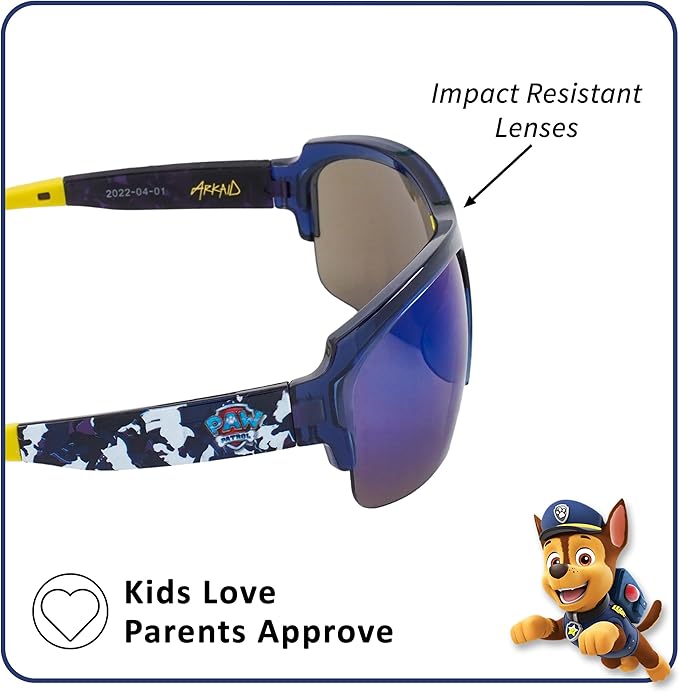ARKAID PAW Patrol Boys Sunglasses | Chase, Marshall and Rubble | Safe UV400 | One Size Fits Most Kids