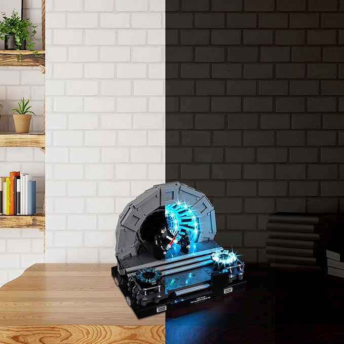 BrickSoul LED Light Kit Compatible with Lego Emperor's Throne Room Diorama 75352 Building Set, Upgrade Desig Lighting Accessories for Star Wars Set, Gift for Lego Fans, Not Included 75352 Model