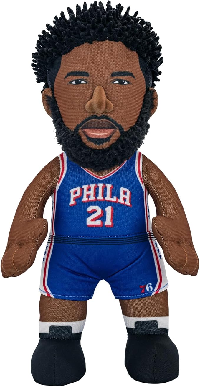 Bleacher Creatures Philadelphia 76ers Joel Embiid 10" NBA Plush Figure - A Superstar for Play or Display