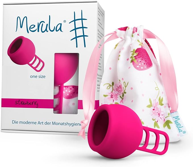 Merula Cup Strawberry (Pink) - The One-Size Menstrual Cup