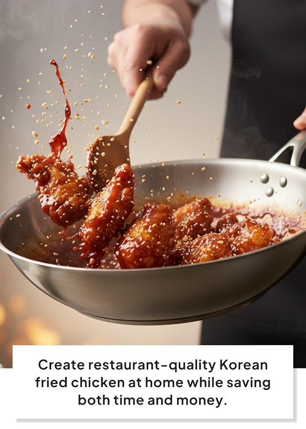 Korean Food CJ Freshway Korean Sweet & Spicy Fried Chicken Sauce, 4.4 lb | Glossy Korean-style red chili sauce suitable for frying, glazing, stir-fry, and dipping