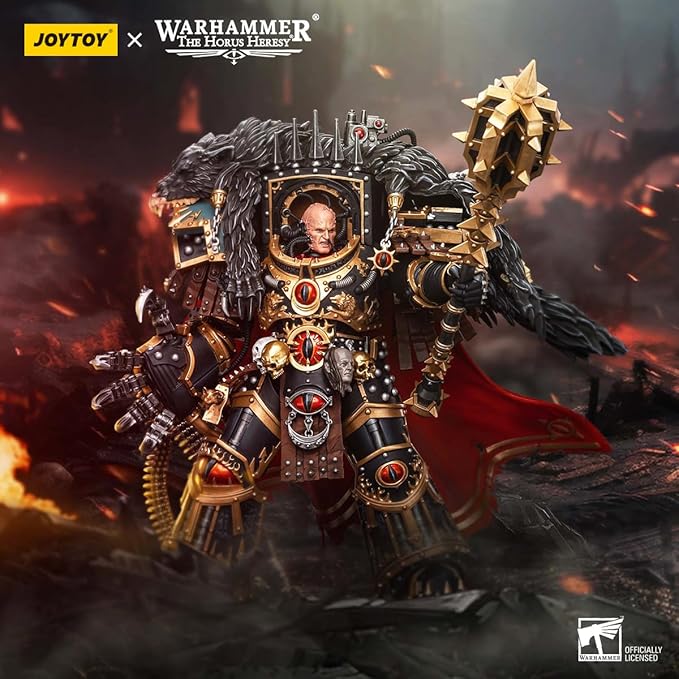 JOYTOY Warhammer 40K 1/18 Action Figures, Sons of Horus Warmaster Horus Primarch of The XVlth Legion Perfect for Collectors & Decor, Ideal Gift for Birthdays, Christmas, Character Figure - JT9787