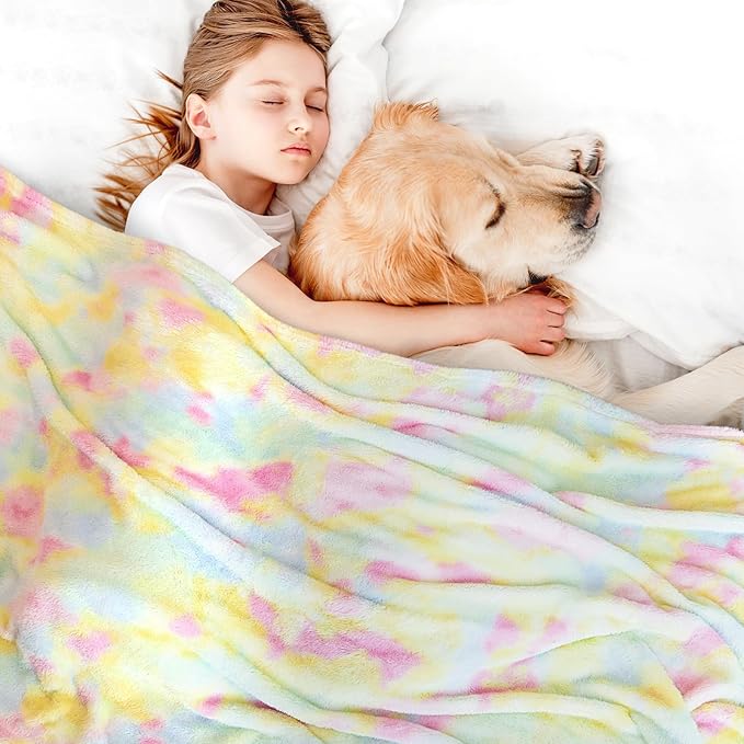 MUGD Blankets Fuzzy Soft Fleece Throw Blanket Cozy Soft Warm Throw Blanket for Bed
