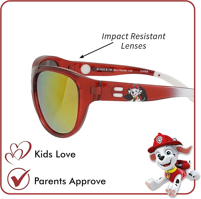ARKAID PAW Patrol Boys Sunglasses | Chase, Marshall and Rubble | Safe UV400 | One Size Fits Most Kids
