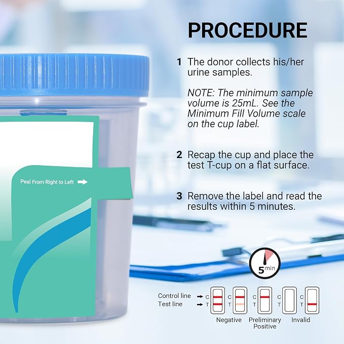 2 Pack 12-Panel Instant At Home Urine Test Kits | Multi-Panel Urine Screening Testing Kit