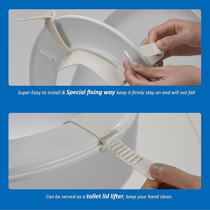 Universal Pee Deflector for Toilet Seat with Toilet lid Lifter, Toilet Splash Guard Prevents Kids and Adult from Peeing Splash.