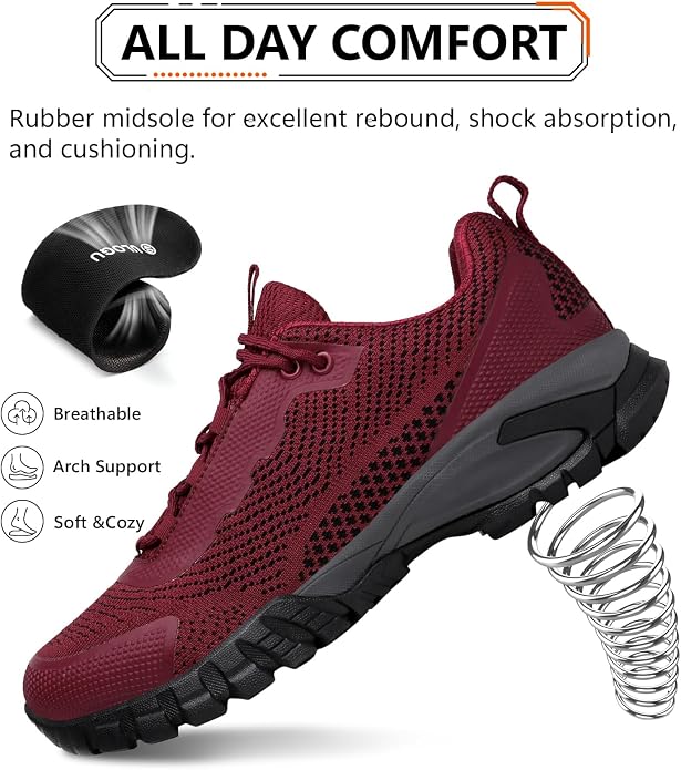 LEDINEY Hiking Shoes Women Waterproof Lightweight for Trail Trekking Camping Outdoor