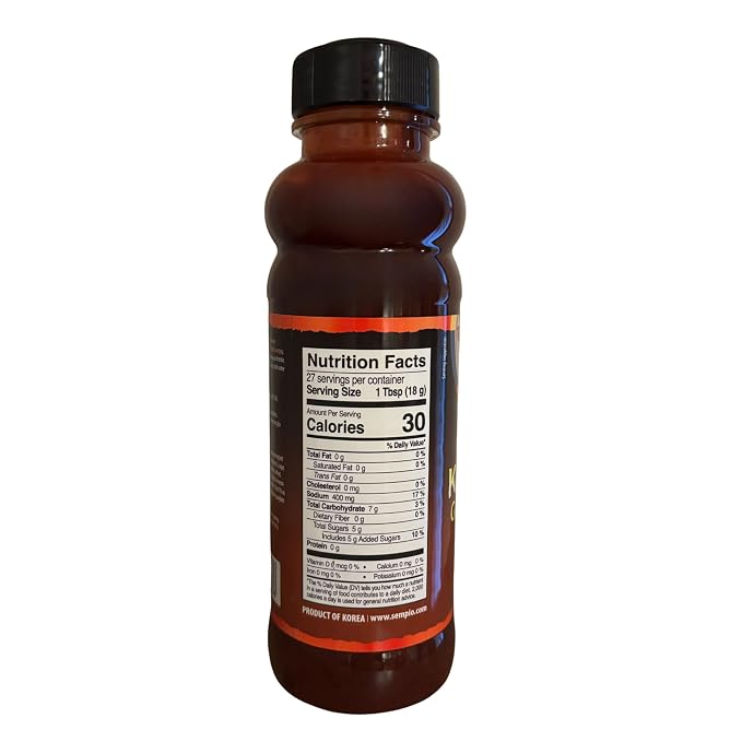 Sempio Korean BBQ Gochujang Bulgogi Marinade, 17.63oz / 500g | Spicy & Sweet with Authentic Gochujang and Korean BBQ Sauce, Perfect for Stir-Fry & Grilled Meats, Zero Trans Fat