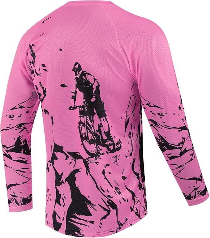 Youth Dirt Bike Jersey Kids Motocross Shirts for Boys Off Roading Long Sleeve Cycling Jerseys Childs Mountain Bicycle Shirt