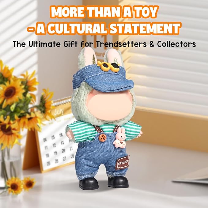 AICase for 17cm Doll Clothes/Outfit,Clothing Set for 17cm Doll,3 Piece Set Hat Clothing,Boys and Girls Stylish Adorable Clothes Accessories_05