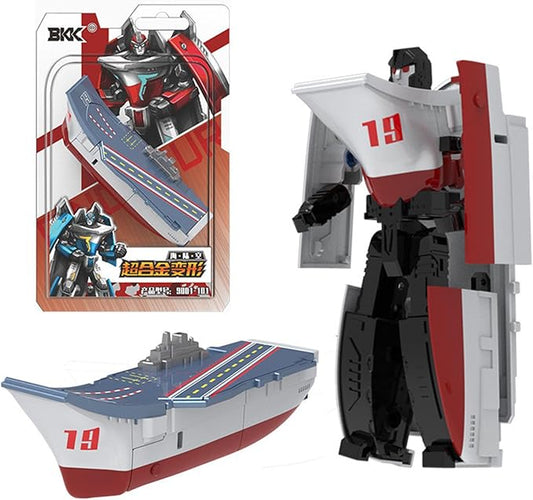 Collectible Vehicles Transformer Robot Ornaments, Military Vehilce Submarine Aircraft Carrier Fighter Model Crafts Home Office School Park Room Desk Decoration (Aircraft Carrier)