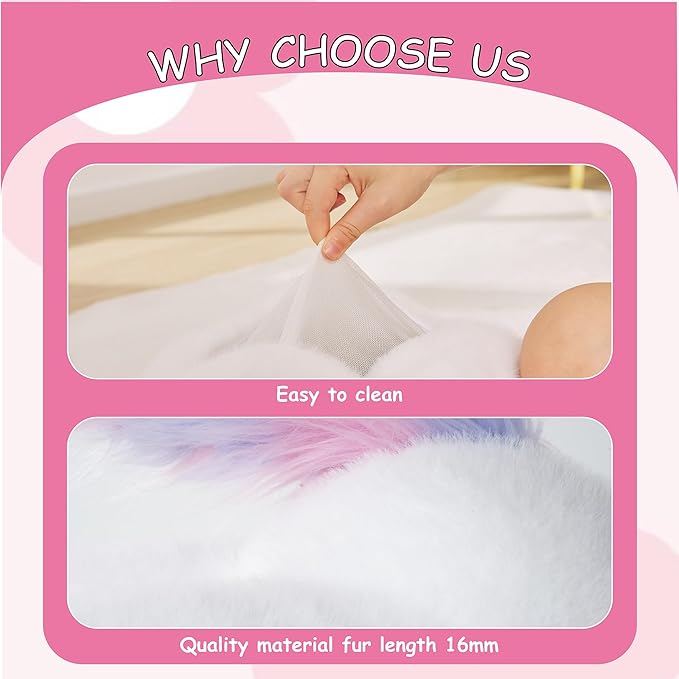 Weighted Stuffed Animals Unicorn - 20.5" Cute Toy Pillow Plushie Gifts for Kids Boys Girls & Adults, 3 lbs Ultra-Soft Washable Plush Pillowfort