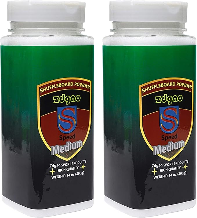 Shuffleboard Sand - Shuffleboard Wax with Mini Dustpan and Mini Brush, 2 Cans(2×14 oz)