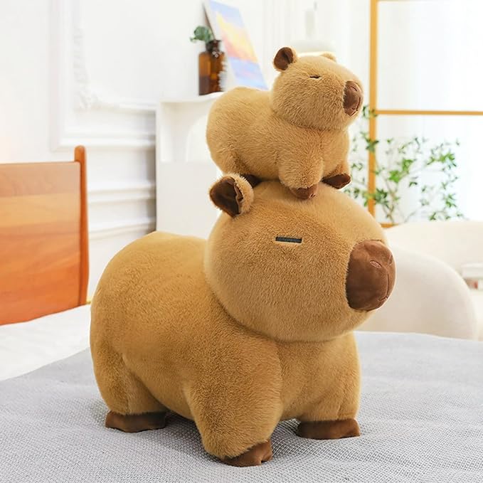 Ditucu Capybara Plush 11 inch Cute Capibara Stuffed Animal Soft Plushies Toys Gifts for Kids Brown