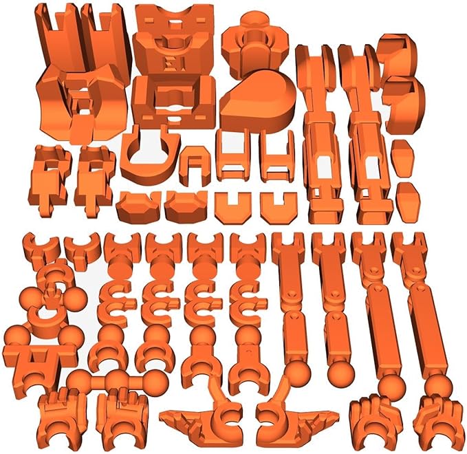 Assembly Completed T13 Action Figure, Titan 13 3D Printed Action Figure, 3D Printed Titan13, Assembled Dummy 13 Lucky 13 Toy Figure