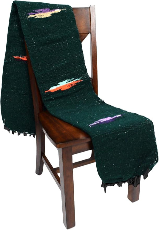 Open Road Goods Mexican Thunderbird Yoga Blanket, Handwoven Throw for Yoga, Meditation, and Home Décor – Versatile Blanket for Beach, Picnic, Camping, or Outdoor Use