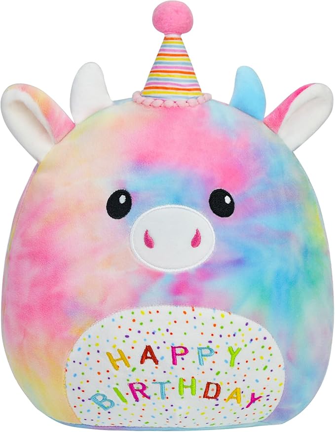 Cow Stuffed Animal Cow Plush Toys 14 Inch Soft Unicorn Plushies Pillow Cute Rainbow Plushies Room Decoration Birthday Gifts for Kids Toddlers Girls and Boys