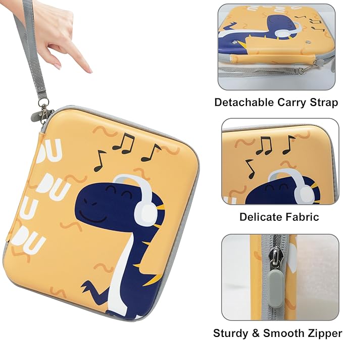 Card Case for Yoto Cards,Portable Yoto Card Holder with Zipper & 80 Pockets,Card Ctorage Bag for Yoto Player Cards