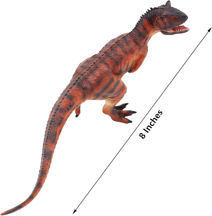 Gemini&Genius Carnotaurus Dinosaur Toy, Carnotaurus Dinosaur Action Figure, Dino Figurine, Birthday Gift, Cake Topper, Collection for Boys and Girls
