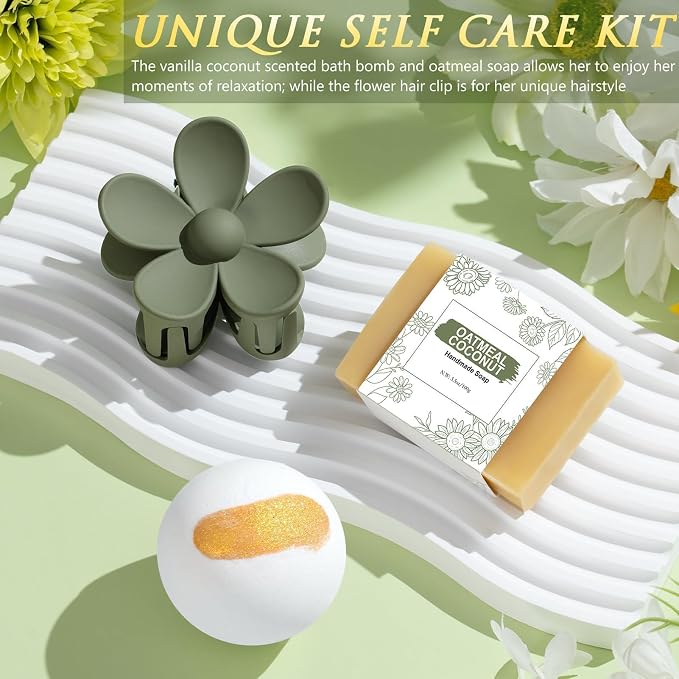 Birthday Gifts for Women Get Well Soon Spa Gift Baskets Self Care Package | Thinking of You After Surgery Thank You Gifts Set, Relaxation Christmas Sunflower Gifts for Women Mom Best Friend Sister Wife