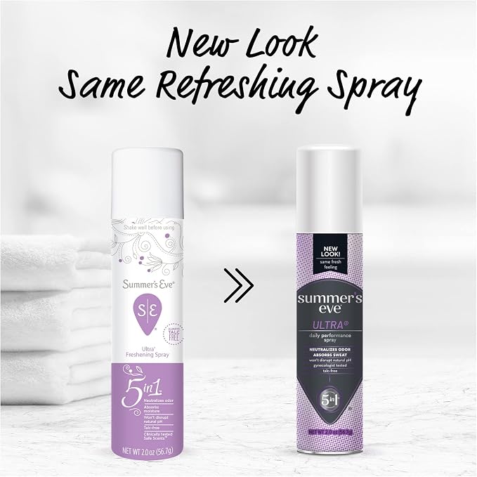 Summer's Eve Ultra Daily Feminine Spray, 2 oz, 3 Pack + 2 oz