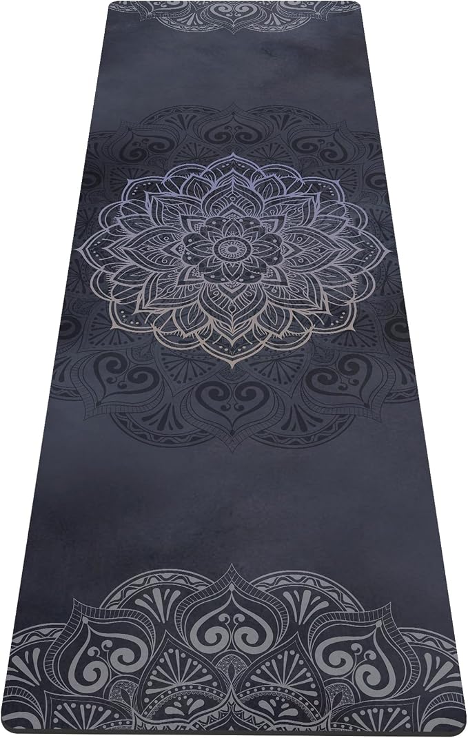 nuveti Yoga Mat Print Extra Thick TPE Non Slip Fitness Exercise Mat with Carrying Bag,72"x24" Extra Thick 6MM Exercise & Workout Mat for Yoga, Pilates Fitness and Floor Exercises