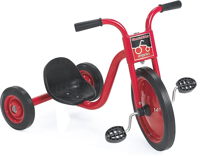 Angeles Kids Tricycle, Toddler Tricycle with Solid Airless Rubber Tires, Kids Bike for Preschools and Daycare, Ages 4+, ClassicRider 5" Tall Seat