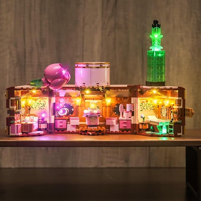 BrickBling LED Lighting Kit Compatible with Lego Wicked Glinda & Elphaba's Dormitory, Creative Light Compatible with Lego 75683-Lights Only, Not Come with Model