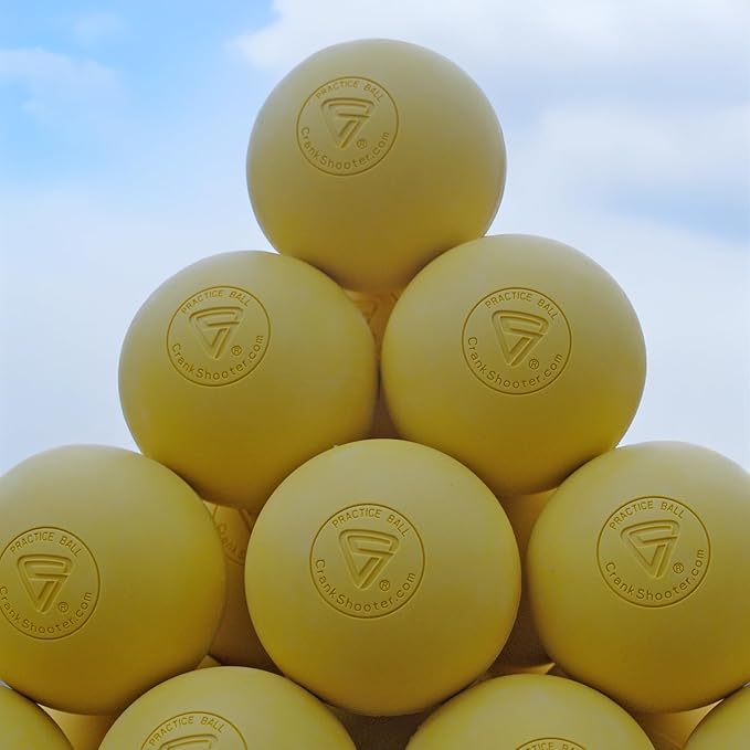 CRANKSHOOTER Lacrosse Practice Balls, Qty 120 (1 Case, 10 Dozen) These are NOT Game Balls
