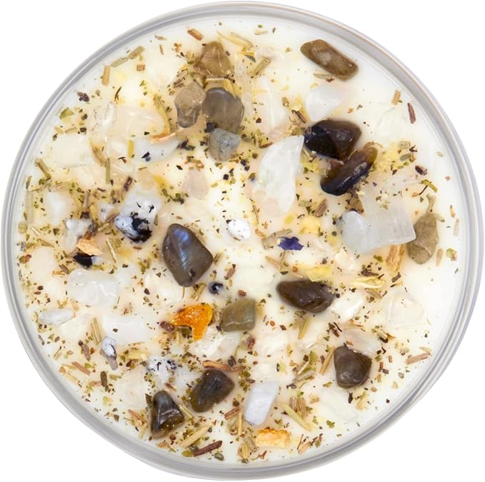 New Moon Beginnings Full Moon Candle - Purification & Cleansing - Floral, Citrusy, Warm, Sweet - Jasmine, Violet, Bergamot - 12oz Glass Jar